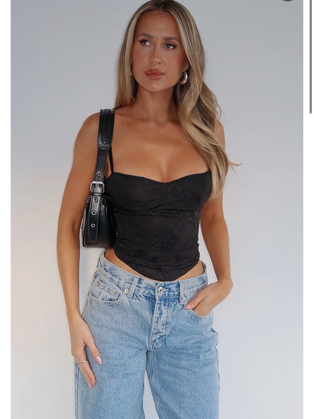 White Fox Broken dreams bustier Black - Picture 3 of 6